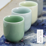 龙泉青瓷杯子陶瓷水杯六色杯 迎客单杯 功夫茶具茶杯 陶瓷茶杯