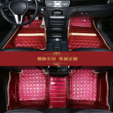 女性卡通全包围汽车脚垫smart宝马mini迷你沃尔沃XC60 XC90专用