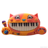 美国B.Toys大嘴猫琴儿童电子琴带麦克风宝宝钢琴玩具乐器1-3岁
