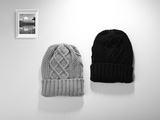 秋冬天帽子纯色简约男式毛线帽女式针织帽情侣保暖加厚保暖包头帽