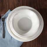 创意纯白色圆碗超特大汤碗陶瓷水果沙拉碗餐具西式碗意面碗深饭碗
