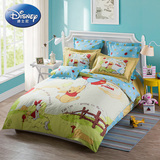 迪士尼罗莱 出品卡通纯棉被套床单床上用品四件套 全棉W-DAD01