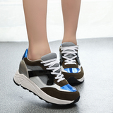 韩版潮流行学生气垫鞋女情侣鞋跑步鞋内增高女鞋厚底运动鞋旅游鞋