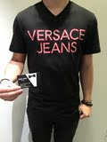 K宝 巴黎潮店Versace范思哲VJ LOGO V领T恤短袖正品代购15新