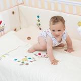 婴儿全棉床上用品春夏七件套 婴儿床床品可拆洗纯棉套件宝宝床围