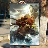 魔兽世界首任大酋长，世界萨满萨尔挂画，炉石传说游戏周边海报