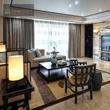 新中式客厅家具 三人沙发贵妃单人椅茶几组合 工厂直销定制样板房