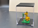 【现货】德国LOZ外贸 乐高立体积木展示盒 nanoblock展示盒