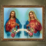 mx天主教圣像画油画耶稣油画圣母油画圣母圣心油画耶稣圣心油画 1