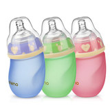 宝宝感温弯头防摔进口新生儿初生婴儿用品防呛胀气玻璃奶瓶宽口径