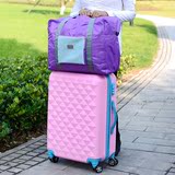 差旅可折叠袋子 收纳袋 韩国便携单肩手提女旅行包可套拉杆行李箱