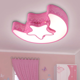 创意时尚星星月亮儿童房LED吸顶灯 简约现代男女孩幼儿园卧室灯饰