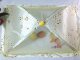 包邮可折叠饭菜罩 蕾丝餐桌罩食物食品碗菜伞 防蝇罩子饭桌菜盖