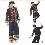彝族男装表演服演出服苗族壮族傣族民族服装拉祜族苗族大码舞台装