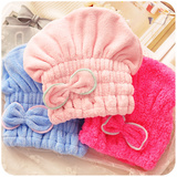 韩国加厚浴帽擦头发竹纤维干发帽日本儿童超强吸水速干发包头毛巾