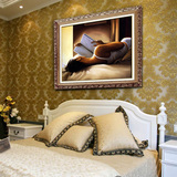 客厅欧式油画餐厅挂画卧室床头单幅装饰画走廊墙画宾馆酒店壁画
