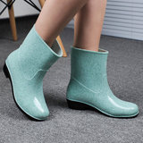 回力雨季雨鞋2016夏季新款女士时尚中筒雨靴防水防滑耐磨短筒套鞋