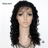 许昌假发头套 Deep Wave Human Hair Front Lace Wigs 前蕾丝头套