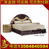 欧式实木双人床 1.8米新古典公主床简约布艺结婚婚床卧室家具现货