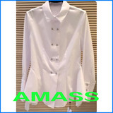 阿玛施女装2016春季新款白色职业长袖女衬衫1001-300692-1028561