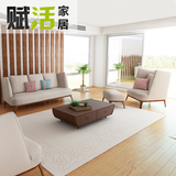 现代简约棉麻布艺沙发组合可拆洗 时尚日式大小户型1+2+3北欧客厅