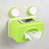 创意家居用品浴室卫生间强力吸盘壁挂式置物纸巾抽防水桌面纸巾盒
