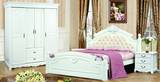 家具定制实木床皮床 双人床 婚床 1.2 1.8 1.5卧室家具欧式 雕花
