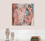毕加索抽象人物油画装饰画 客厅沙发背景墙挂画 壁画无框画布画