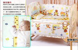 婴儿床上用品床围纯棉婴儿床品套件全棉儿童床围宝宝五件套加棉被