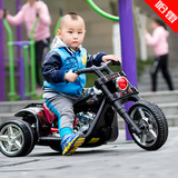 哈雷儿童电动车宝宝可坐三轮车双驱动小孩子电瓶车玩具摩托车包邮