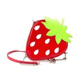 包邮夏季水果卡通可爱草莓包单肩斜跨小包包 时尚女包儿童包亲子