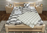 包邮简约新款全实木单双人1.5米1.8米成人现代卧室环保家用松木床