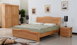 榉木大床双人床 中式实木卧室家具 1.5米1.8米婚床 原木床特价