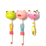 多美奇(3个装)卡通动物牙刷架创意强力吸盘壁挂情侣牙刷挂牙具座