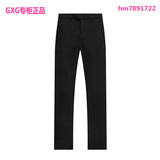 GXG男装2015冬季商场同款 时尚简约黑色休闲裤#54202298 正品现货