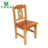 竹城鼎信儿童椅楠竹靠背椅实木餐椅宝贝椅幼儿园椅子学习矮凳宜家