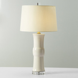 美式宜家白色陶瓷台灯 简约创意书房卧室床头台灯 客厅装饰台灯