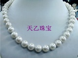 10-11mm正圆强光天然珍珠项链送妈妈婆婆女友的好礼物 锁骨颈饰品