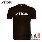 STIGA斯帝卡斯蒂卡广告衫文化衫圆领男女乒乓球服短袖上衣T恤正品
