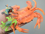 仿真海洋动物模型 远洋梭子蟹 螃蟹 青蟹 大闸蟹 环保高档！