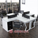 【组合工位】办公家具屏风4人位L形电脑桌职员桌厦门福州办公桌椅