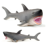 仿真大号鲨鱼玩具 可爱海豚静态模型 儿童海洋动物模型玩具礼物