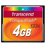 特价CF4GB创见Transcend 133X 高速CF卡4GB 老单反相机内存卡正品