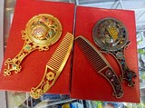 【天天特价】内蒙古民族工艺品 化妆用品 彩钻镜子礼盒 带梳子