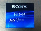 索尼（SONY）蓝光BD-R光盘 6速 25GB台产 蓝光刻录盘单片厚盒正品