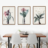 装饰画现代简约有框挂画客厅卧室玄关餐厅挂画花卉单副平面油画布