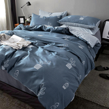 北欧简约几何系列纯棉四件套1.8m全棉床品床单被套床笠4件套新品