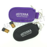 现货 多特瑞doTERRA 10格2ml精油瓶收纳钥匙包 紫色/黑色