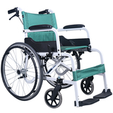 康扬轮椅SM-100.5老年老人轮椅车折叠轻便 铝合金手动lunyi免充气