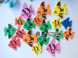 幼儿园教室环境布置墙面装饰材料用品/多彩小鱼墙贴/泡沫热带鱼贴
